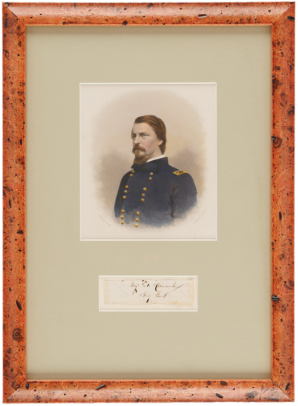 Lot 368 Winfield Scott Hancock Signature