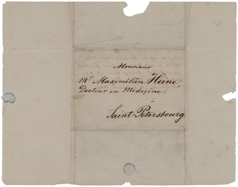 Lot 188 Heinrich Heine Hand-Addressed Mailing Panel