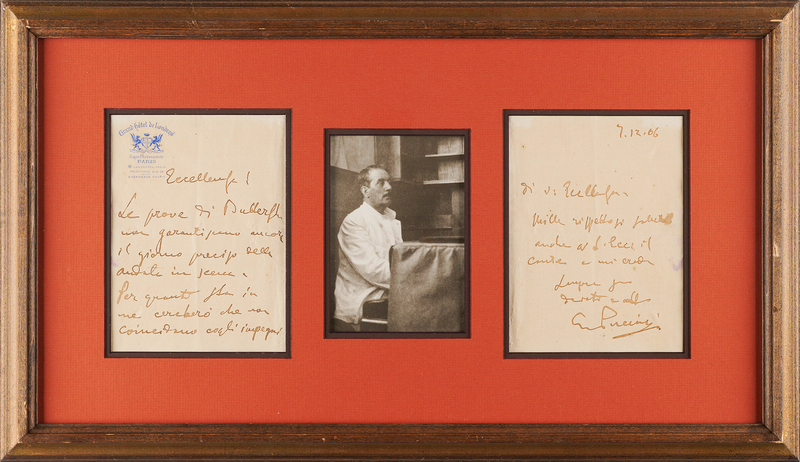 Lot 537 Giacomo Puccini Autographed Letter Signed on Madame Butterfly