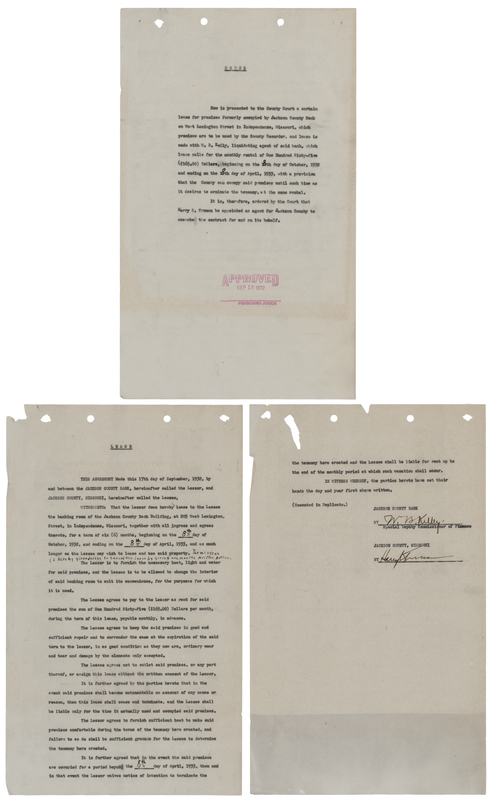 Lot 106 Harry S. Truman Document Signed