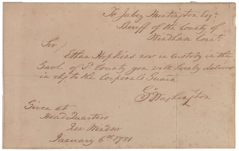 Lot 291 Robert Spring: George Washington Forgery