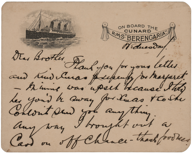 Lot 288 Arthur Rostron Autograph Letter Signed to a Titanic Disaster Photographer