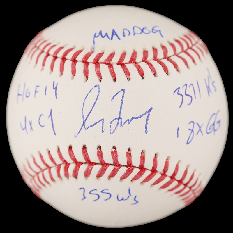 Lot 738 Greg Maddux Signed Baseball