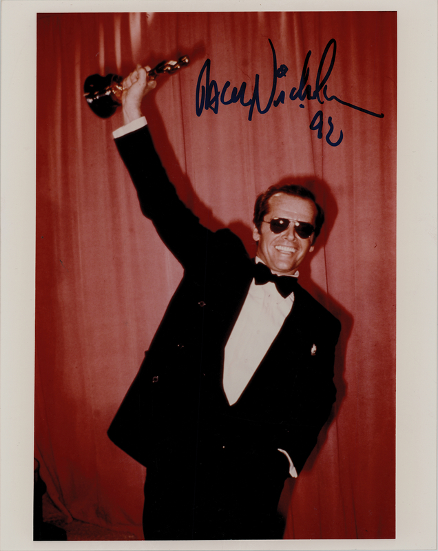 Lot 705 Jack Nicholson Signed Photograph