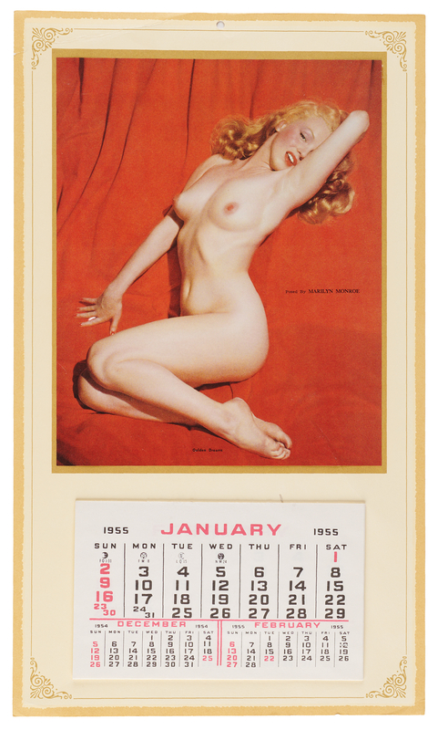 Lot 696 Marilyn Monroe: 'Golden Dreams' Nude Calendar (1955)