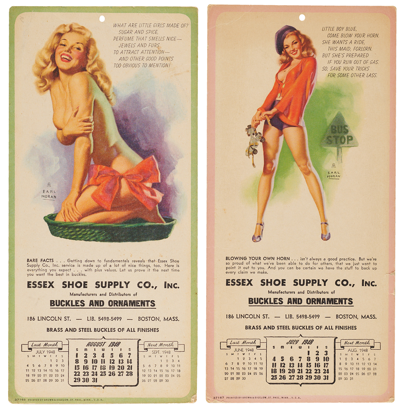 Lot 697 Marilyn Monroe (2) Earl Moran Calendars by Brown & Bigelow (1948)