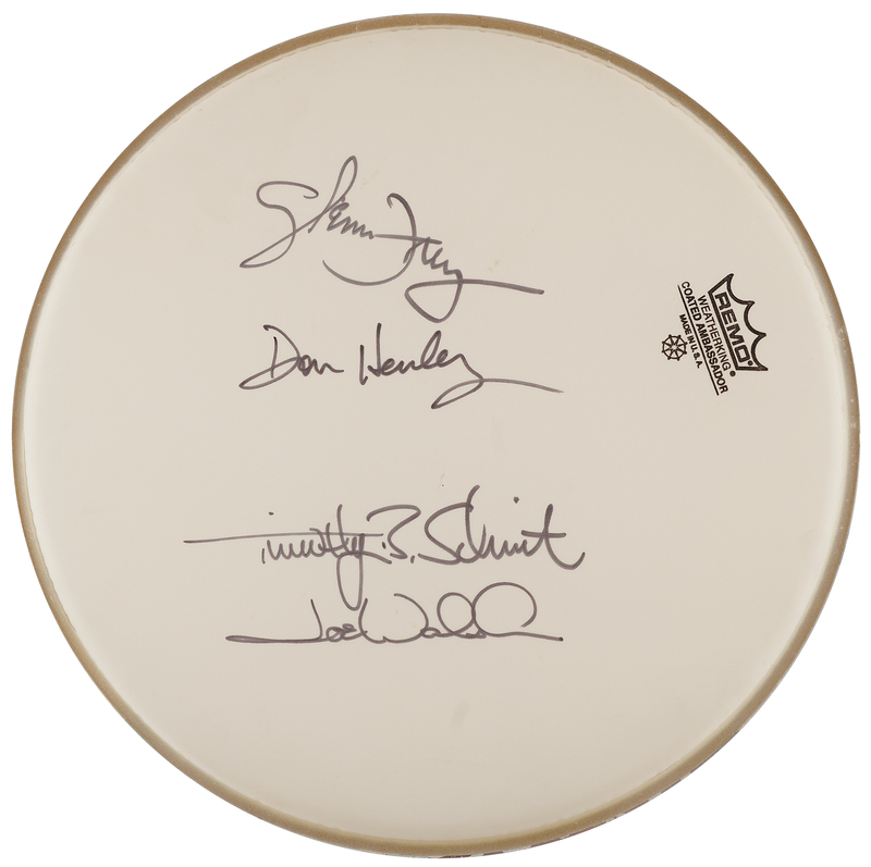 Lot 587 The Eagles Signed Drum Head