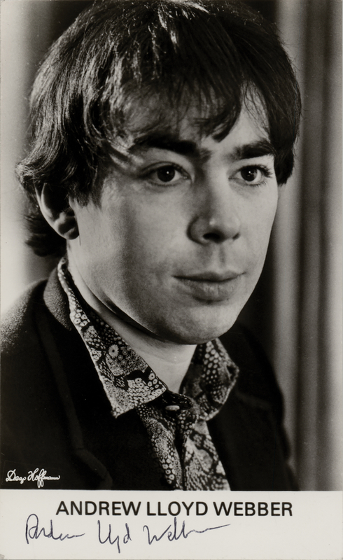 Lot 547 Andrew Lloyd Webber Signed Photograph