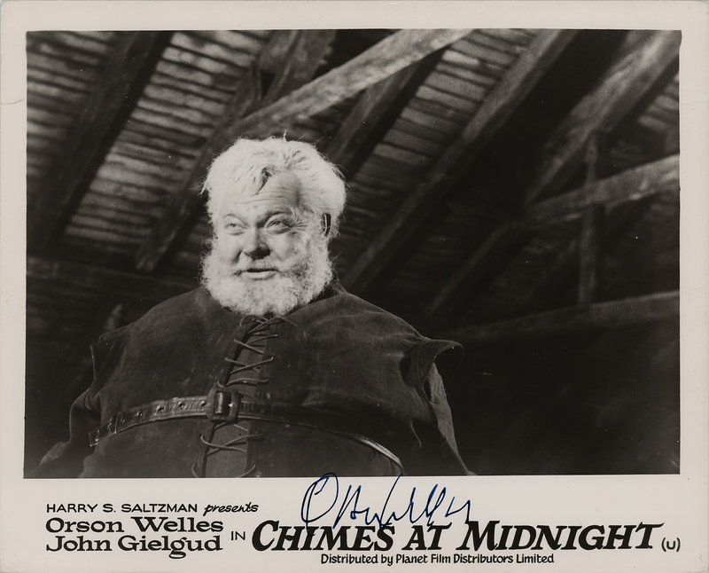 Lot 724 Orson Welles Signed Photograph