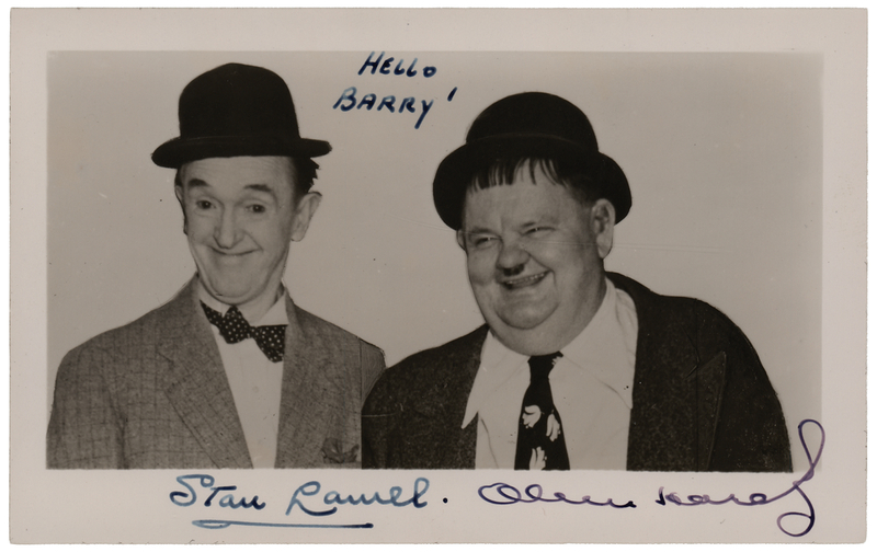 Lot 688 Stan Laurel and Oliver Hardy Signed Photograph