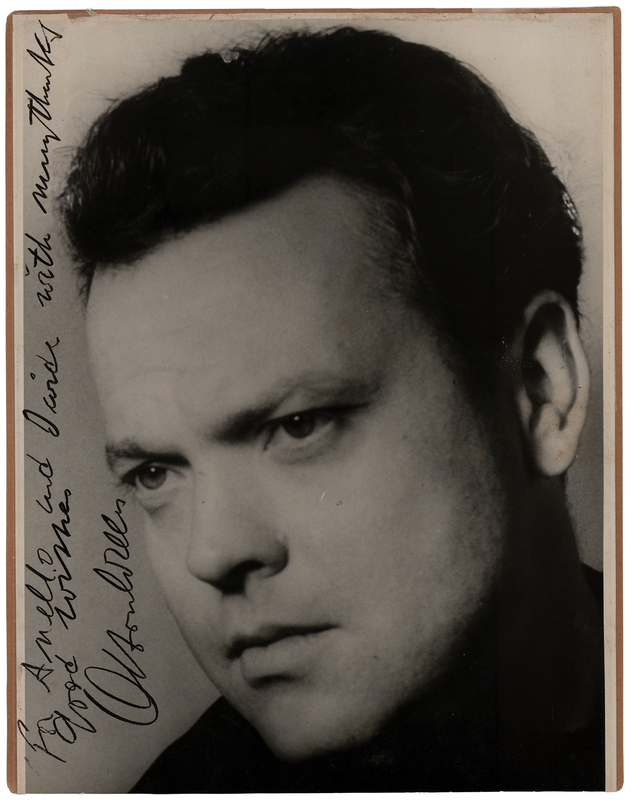 Lot 723 Orson Welles Signed Photograph