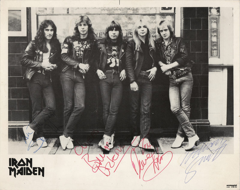 Lot 595 Iron Maiden Signed Photograph