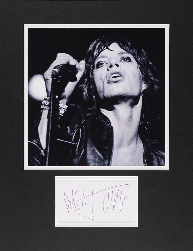 Lot 612 Rolling Stones: Mick Jagger Signature