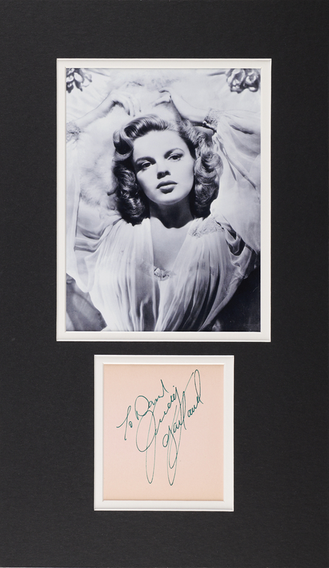 Lot 667 Judy Garland Signature