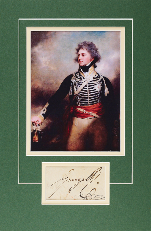 Lot 261 King George IV Signature
