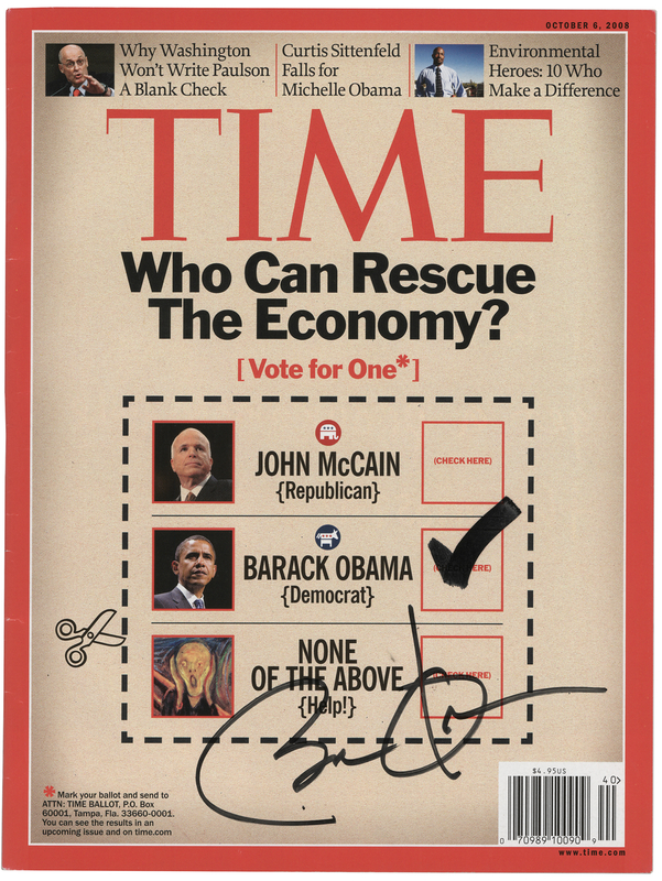 Lot 92 Barack Obama Signed Magazine - Time