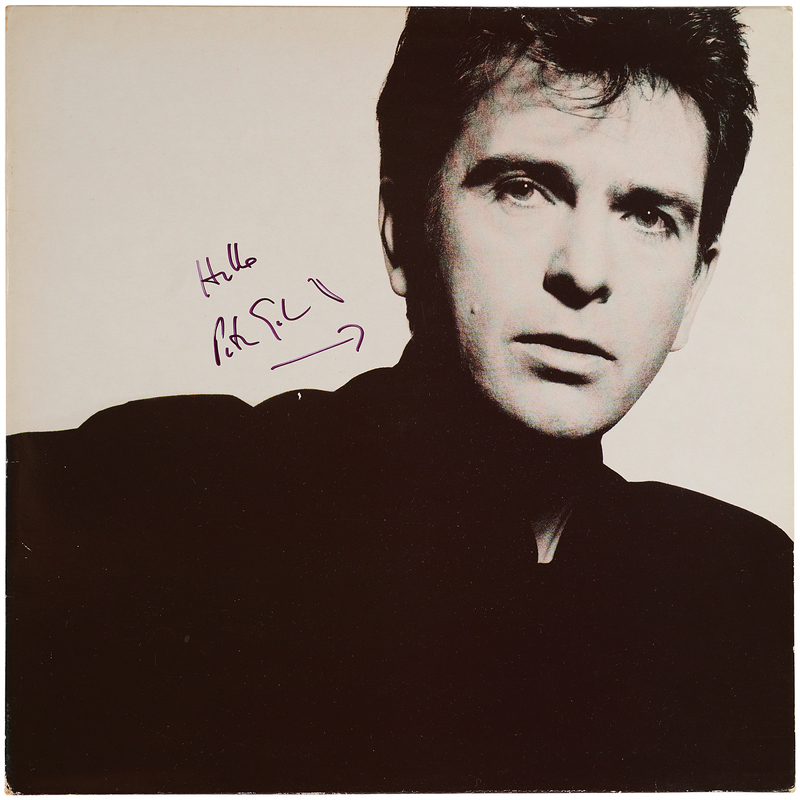 Lot 591 Peter Gabriel Signed Album - So