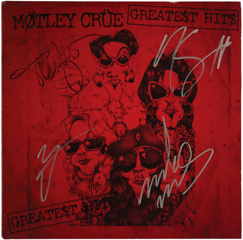 Lot 604 Motley Crue Signed Album - Greatest Hits