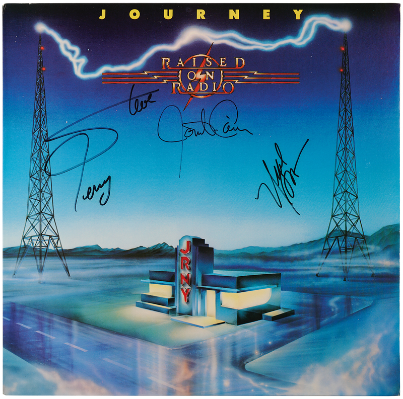 Lot 598 Journey Signed Album - Raised on Radio (Promotional)