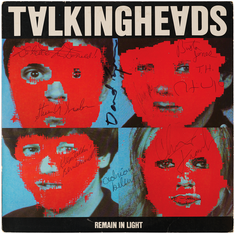 Lot 618 Talking Heads Multi-Signed (9) Album - Remain in Light