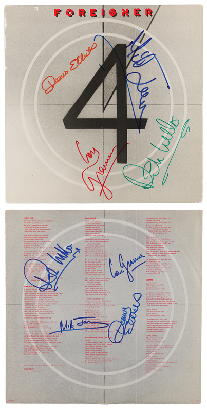 Lot 590 Foreigner Signed Album and Inner Sleeve - 4