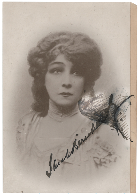 Lot 647 Sarah Bernhardt Signed Photograph