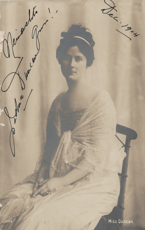 Lot 661 Isadora Duncan Signed Photograph