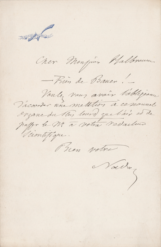 Lot 465 Felix Nadar Autograph Letter Signed on 