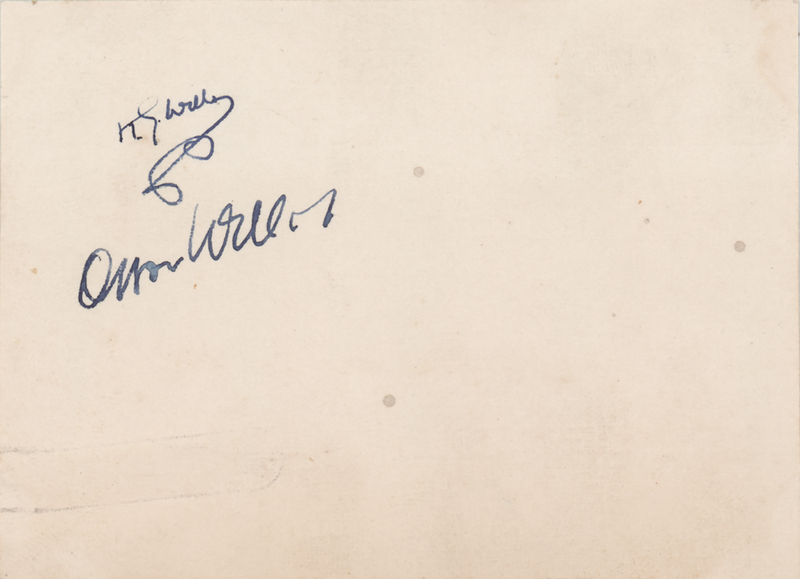 Lot 512 H. G. Wells and Orson Welles Signatures