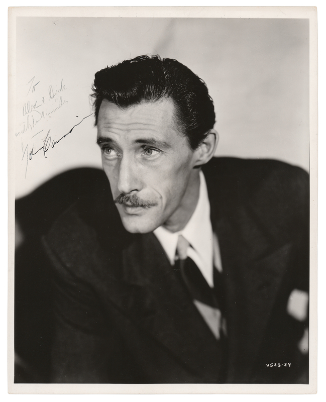 Lot 650 John Carradine Signed Photograph