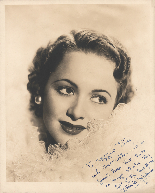 Lot 659 Olivia de Havilland Signed Photograph