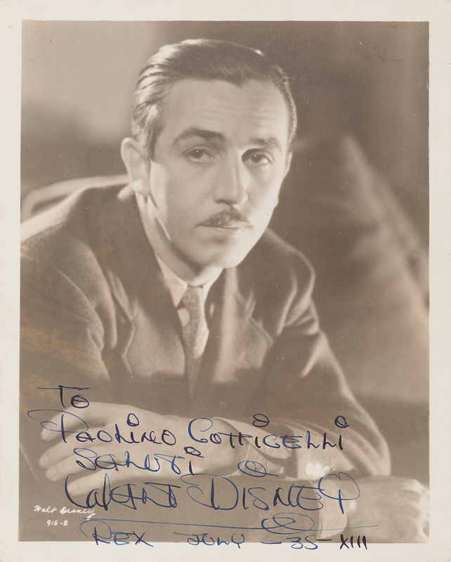 Lot 474 Walt Disney Signed Photograph