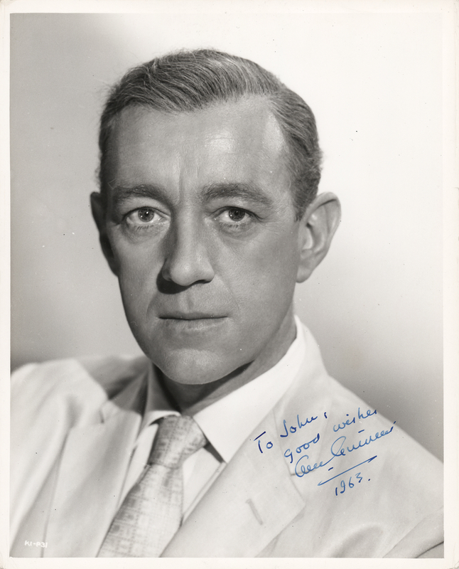 Lot 670 Alec Guinness Signed Photograph