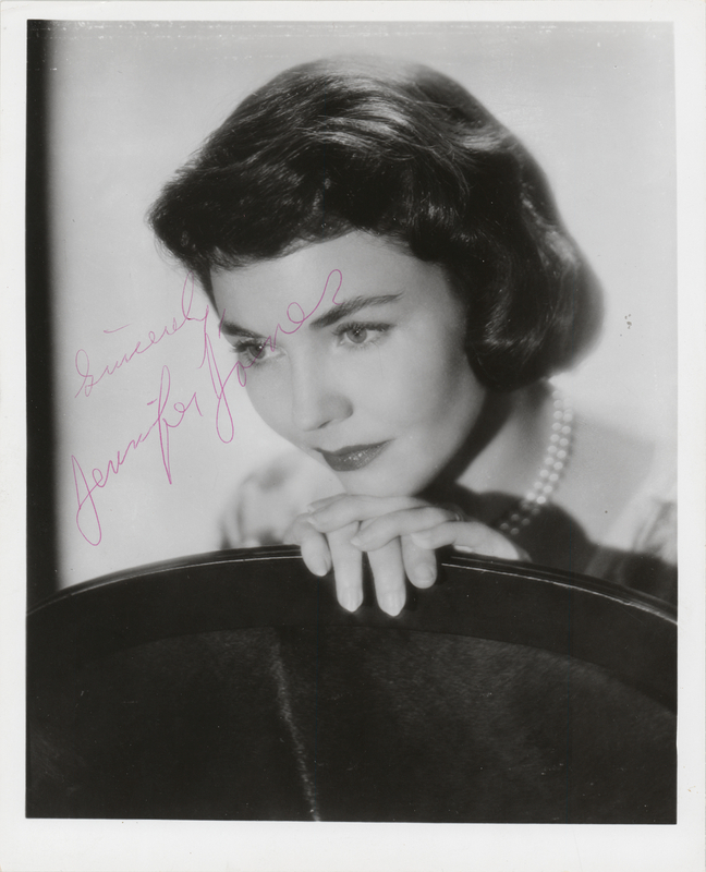 Lot 679 Jennifer Jones Signed Photograph