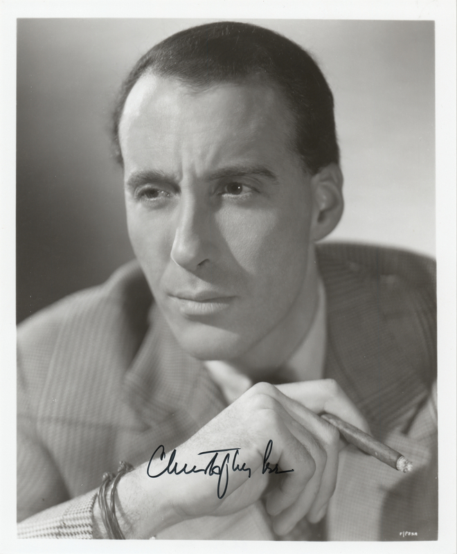 Lot 691 Christopher Lee Signed Photograph