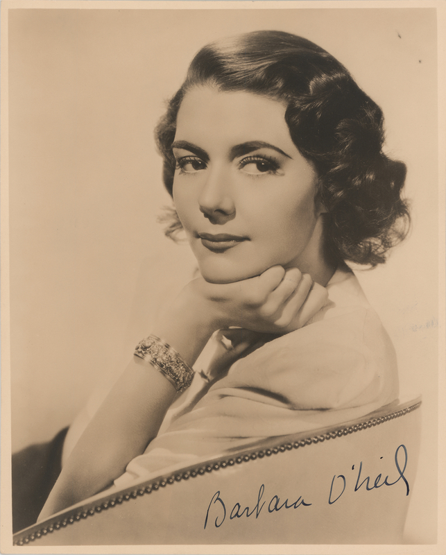 Lot 707 Barbara O'Neil Signed Photograph