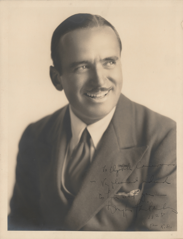 Lot 662 Douglas Fairbanks, Sr. Oversized Signed Photograph