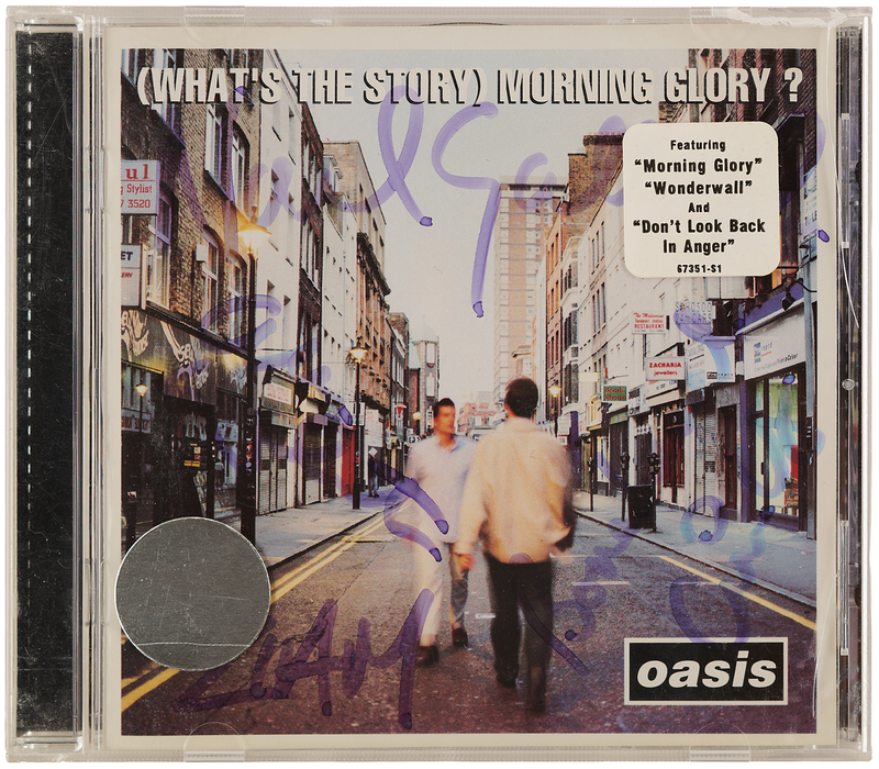 Lot 606 Oasis Signed CD - (What's the Story) Morning Glory?