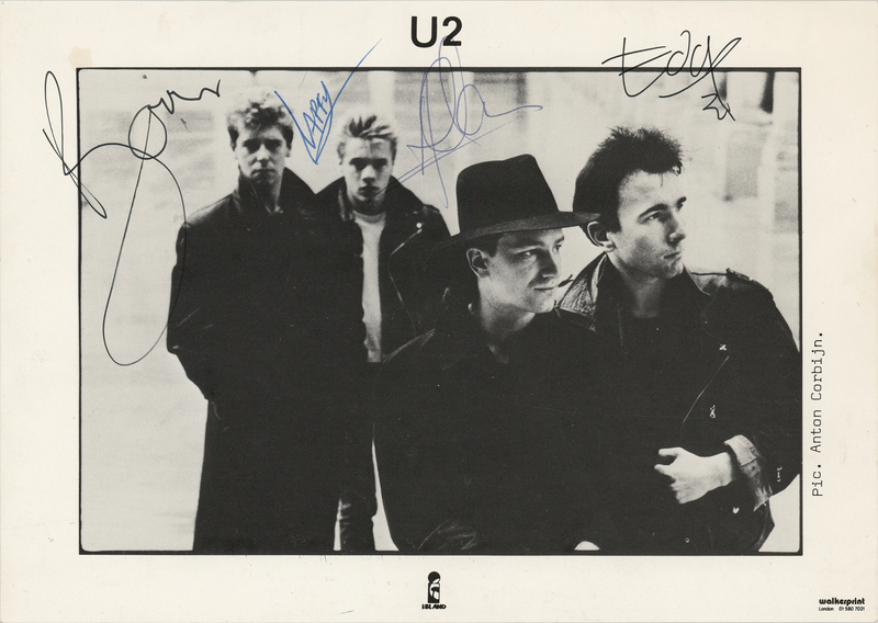 Lot 619 U2 Signed Photograph