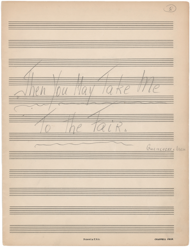 Lot 545 Frederick Loewe Handwritten Musical Manuscript from Camelot - 
