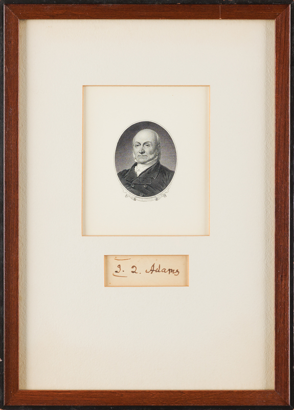 Lot 43 John Quincy Adams Signature