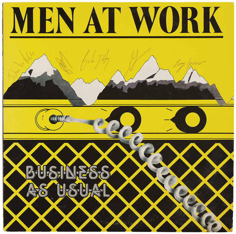 Lot 602 Men at Work Signed Album - Business as Usual (Promotional)