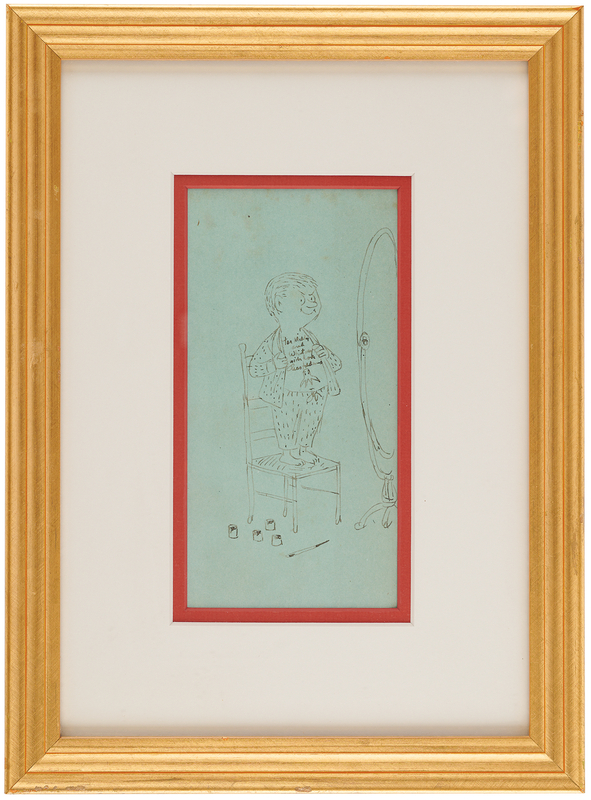 Lot 477 Charles Addams Signed Sketch of 'Pugsley'