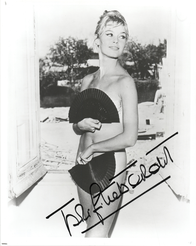 Lot 645 Brigitte Bardot Signed Photograph