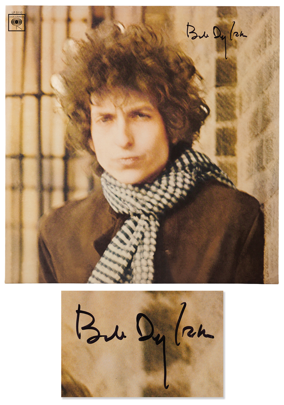 Lot 527 Bob Dylan Signed Album - Blonde on Blonde