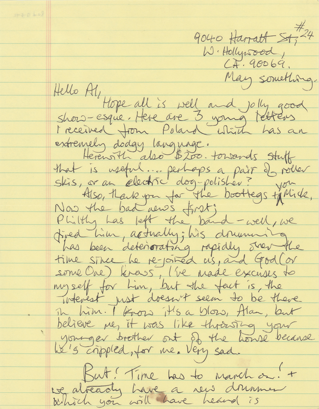 Lot 605 Motorhead: Lemmy Kilmister Autograph Letter Signed - 