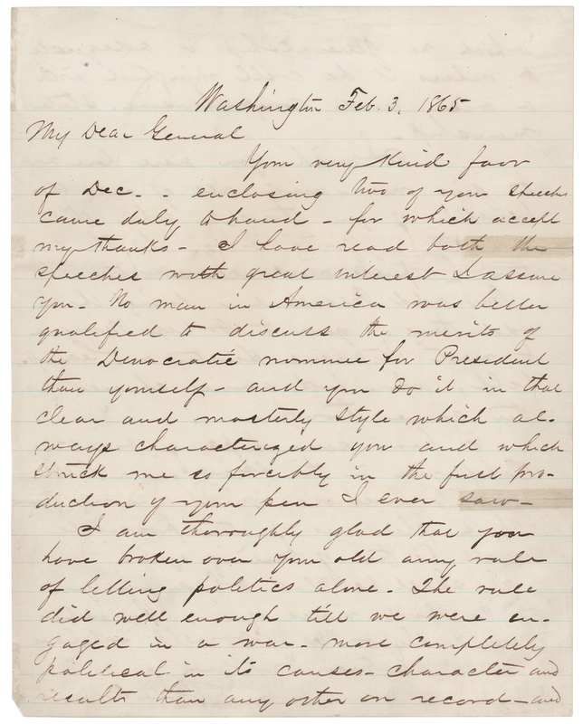 Lot 28 James A. Garfield War-Dated Autograph Letter Signed on Abraham Lincoln - 