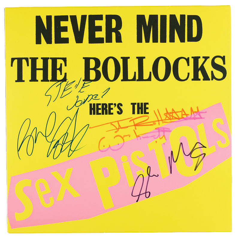 Lot 624 Sex Pistols Signed Album - Never Mind the Bollocks, Here's the Sex Pistols