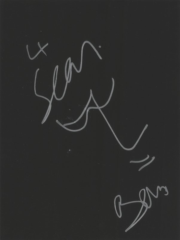 Lot 620 U2: Bono Original Self-Portrait Sketch