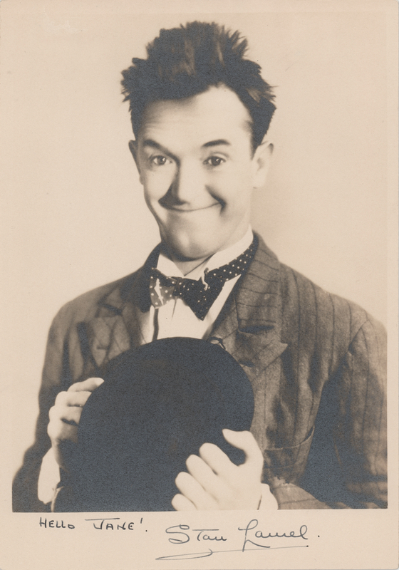 Lot 686 Stan Laurel Signed Photograph